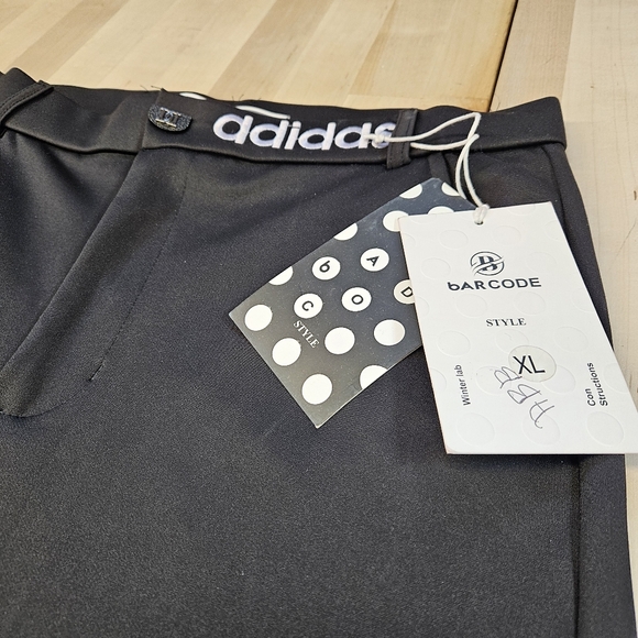 Adidas Ultimate 365 3 Stripe Tapered Trousers Golf pants Mens X-Large Black Bar - Picture 3 of 10